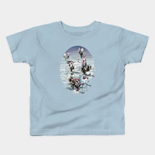 Flamingos in the Clouds Kids T-Shirt